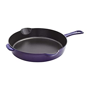 【中古】【インポート品・未当てはめる】Staub 鋳鉄 11in トラディショナルスキレット 靉靆たる青碧