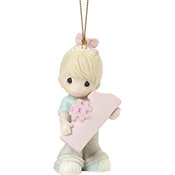 【中古】【輸入品・未使用】Precious Moments ナンバーワン ガールオーナメント マルチ
