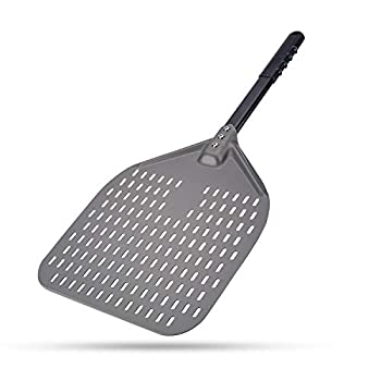 【中古】【輸入品・未使用】G.a HOMEFAVOR 穴あきピザピール 12 x 14インチ 長方形ピザターニングピール プロフェッショナル陽極酸化アルミニウム回転ピザパドル 全長26イン