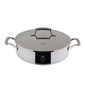 【中古】【輸入品・未使用】SAVEUR SELECTS 3層ステンレススチール 5クォート 蓋付き 誘導対応、食器洗い機対応 Voyageシリーズ｜ムジカ＆フェリーチェ店