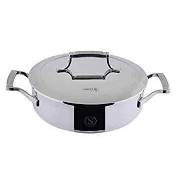 【中古】【インポート品・未当て嵌める】SAVEUR SELECTS 3クォートソテーズ 3クオート 蓋付き添い人 感応作用相応う 食洗機相応う Voyageつづき物