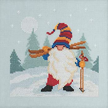 【中古】【輸入品・未使用】Skiing Gnome ビーズカウントクロスステッチキット Mill Hill 2020 Gnome Quartet MH172011｜ムジカ＆フェリーチェ店