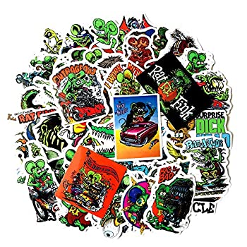 【中古】【輸入品・未使用】Rat Fink ラットフィンク ステッカー 50枚セット PVC 防水 シール スーツケース MacBook [並行輸入品]
