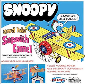 【中古】【輸入品・未使用】Atlantis Peanuts スヌーピーとソップウィズ キャメル 航空機 スナップ モデルキット | スヌーピー おもちゃ｜ムジカ＆フェリーチェ店