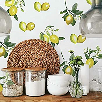 【中古】【インポート品・未当て嵌める】RoomMates RMK4670SCS Lemon Peel and Stick Wall Decals
