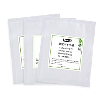 【中古】【輸入品・未使用】ZEViiH 真空パック 袋 10x15cm 100枚入り 真空パック機専用袋 真空ビニール 真空包装袋 専用抗菌袋 鮮度長持ち 脱気密封 保存食品 低温調理 冷蔵｜ムジカ＆フェリーチェ店