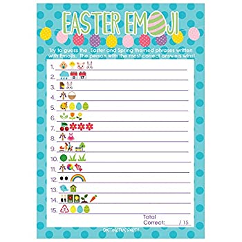 【中古】【輸入品・未使用】イースターパーティー絵文字ゲーム - 25人用。