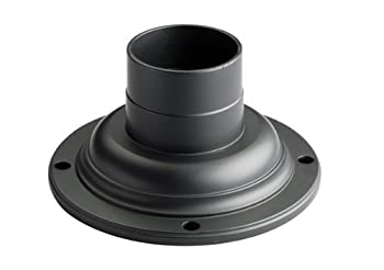 【中古】【インポート品・未当て嵌める】Kichler 9530BK Accessory Pedestal Adaptor Pier and Post インチ Black