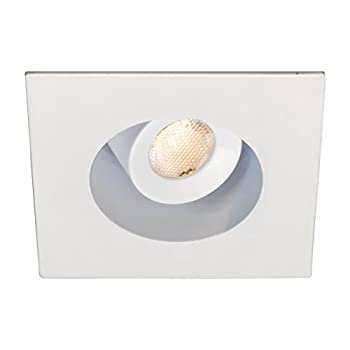 【中古】【輸入品・未使用】WAC Lighting HR-LED272R-35-WT LEDme ミニ 2インチ 埋め込み型ダウンライト 垂直から20度調節可能 スクエアトリム 3500K