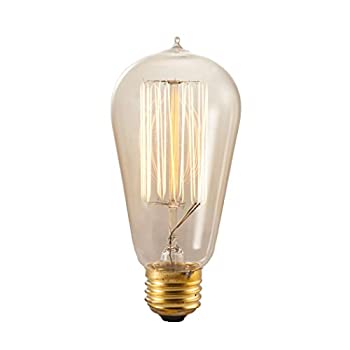 【中古】【インポート品・未当て嵌める】Bulbrite 136019 2個風呂敷き包み 60ワット アンティークせつ然たる 調光役立つこと付き添い人 ST18型 並み並み(E、アンティークせつ然たる