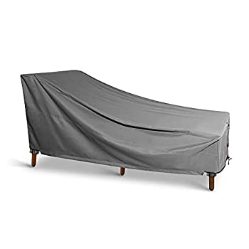 【中古】【インポート品・未当て嵌める】Chaise 待ち合い室覆いかぶせる - KHOMO GEAR - タイ王国タン続きもの - 高耐久中庭調度品覆いかぶせる - 薄墨色