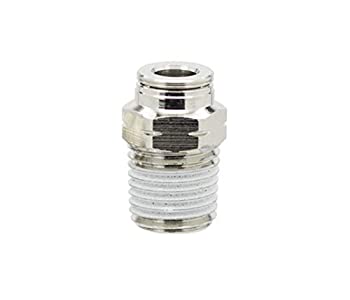 【中古】【輸入品・未使用】ニューマティックプラスpn11???1?/ 4???1?/ 8プッシュに接続メタルエアチューブ継手、オスストレート???1?/ 4?%ﾀﾞﾌﾞﾙｸｫｰﾃ% OD X 1?/ 8?%ﾀﾞﾌﾞﾙｸｫｰ