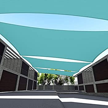 【中古】【輸入品・未使用】TANG Sunshades Depot Turquoise Waterproof 260 GSM Custom Sized 10'x10' Ft Curved Edge Sides Sun Shade Sail Terylene Woven Polyester Ant｜ムジカ＆フェリーチェ店