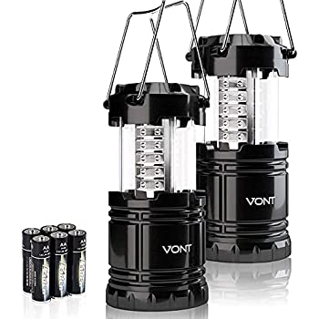 【中古】【輸入品・未使用】Vont 2 Pack LED Camping Lantern%ｶﾝﾏ% Portable%ｶﾝﾏ% Great Addition to: Survival Kits Hurricane%ｶﾝﾏ% Emergency%ｶﾝﾏ% Storm%ｶﾝﾏ% Outages%ｶﾝ