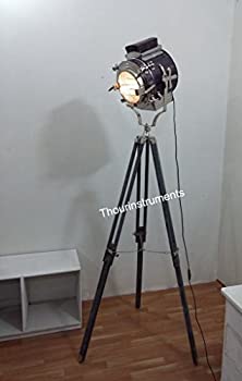【中古】【輸入品・未使用】Hollywood StudioフロアランプNauticalスポットStudioグレー三脚フロアランプ検索ライト|ムジカ&フェリーチェ店