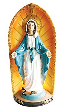 【中古】【インポート品・未当て嵌める】9.5inLady of Grace with Light Statue組織宗教かざり付ける点火装置聖メアリーランプパーティーギフトホームかざり付ける赤ちゃんの差し上げ物