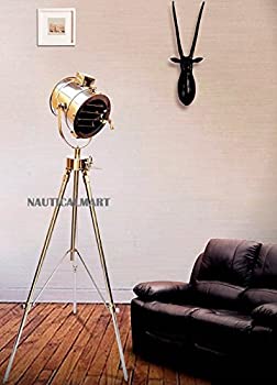 【中古】【インポート品・未当てはめる】NAUTICALMARTCr注目の的Studio探照燈三脚の床ランプリビングルーム