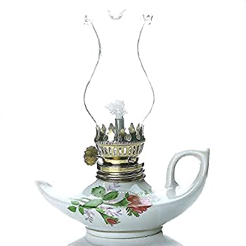 【中古】【輸入品・未使用】Purism Style 磁器とガラスの石油ランプ 卓上石油ランプ ランタン