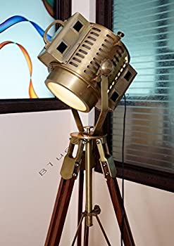 【中古】【輸入品・未使用】ヴィンテージ インダストリアル フロアランプ シアター ステージ 航海スポットライト タスクランプ