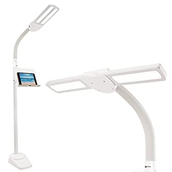 【中古】【インポート品・未当てはめる】OttLite デュアル日よけLED立ち会い場照明ランプ 2.1A USB申し受ける界面付き添い人 合わせる能力のあるな照明ランプ