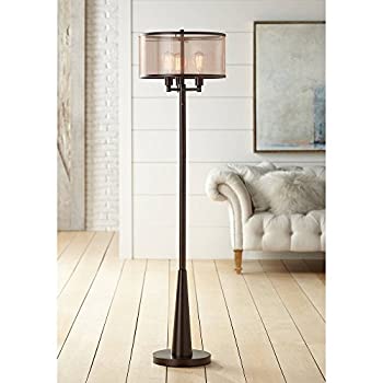 【中古】【輸入品・未使用】Franklin Iron Works Durangoフロアランプwithエジソン電球