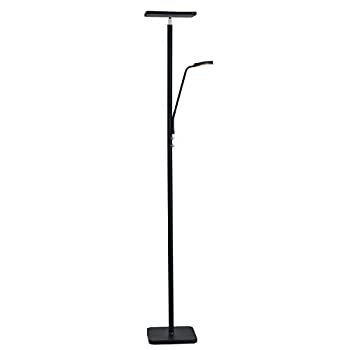 【中古】【インポート品・未当てはめる】Lite Source ヘクター 黒いこと LED 間接的な行動ともし火 読みもの灯付き添い人