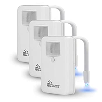 【中古】【輸入品・未使用】Witshine トイレ用ナイトライト 3個パック 16色変化 LED常夜灯 モーション検出センサー付き クールで楽しいバスルーム装飾ガジェット 男性 父親
