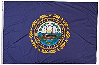 【中古】【インポート品・未当て嵌める】Annin Flagmakers Model 143470 New Hampshire State Flag 4x6 フィート. Nylon SolarGuard Nyl-Glo 100% Made インチ USA to Official State Design Speci