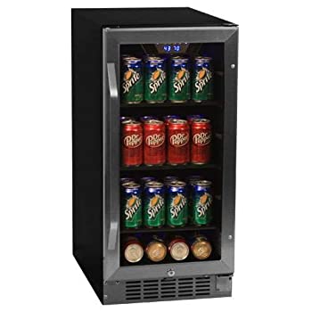 【中古】【輸入品・未使用】EdgeStar 冷蔵ショーケース Beverage Cooler - Stainless Steel ステンレススチール(ブラック)【並行輸入品】|ムジカ&フェリーチェ店