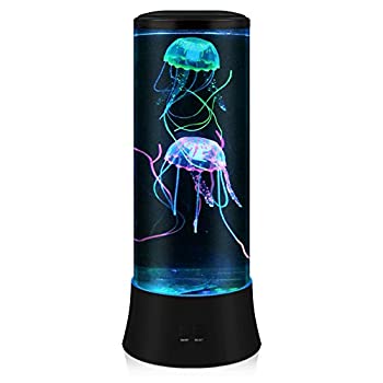 【中古】【輸入品・未使用】EDIER LED ファンタジー クラゲ ラバランプ - ラウンド 本物のクラゲ アクアリウム ランプ - 7色設定 クラゲ タンク ムードライト - クラゲ タン