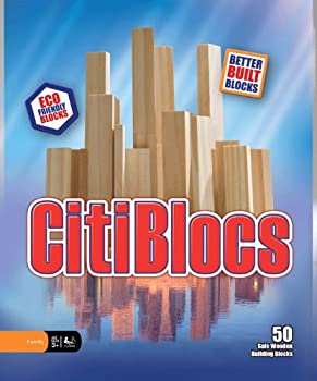 【未当て嵌める】【中古】木製立ちはだかる CitiBlocs シティブロックス 自然的色つや仕掛ける50天下太平