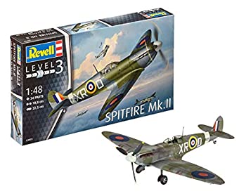 【未使用】ドイツレベル 1/48 スピットファイア MK.II プラモデル