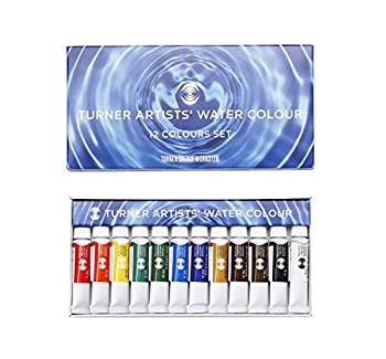 【未当て嵌める】ターナー色取り 澄み切った水彩画絵の具 12色仕掛ける WT00512C 5ml