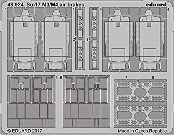 【中古-非常に良い】エデュアルド 1/48 Su-17M3/M4 エアブレーキエッチングパーツ キティーホーク用 プラモデル用パーツ EDU48924