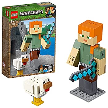 【未使用】【中古】レゴ(LEGO) マインクラフト マインクラフト ビッグフィグ アレックスとニワトリ 21149 ブロック おもちゃ 男の子