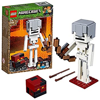 【中古】レゴ(LEGO) マイン手工芸品 マイン手工芸品 ビッグフィグ スケルトンとマグマ正六面体 21150 差しつかえる 手あそび 御坊っちゃん セット-おもちゃ-ブロック