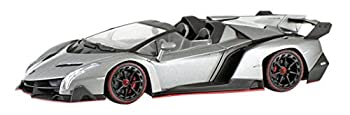 【中古】京商オリジナル 1/43 ランボルギーニ ヴェネーノ ロードスター グレー/レッドライン 完成品
