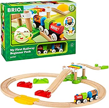 【中古-非常に良い】BRIO ( ブリオ ) レールウェイ マイファースト ビギナーセット [全18ピース] 対象年齢 1歳半~ ( 電車 おもちゃ 木製 レール ) 33727