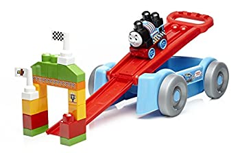 【中古】フィッシャープライス 1才からのメガブロック トーマスを走らせて遊ぼう! 2WAYレーシングワゴン 21ピース DXH57|ムジカ&フェリーチェ店