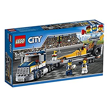 【未当て嵌める】レゴ (LEGO) シティ 超弾丸道路スピード競技鉄道車両とトレーラ 60151 おもちゃ-ブロック