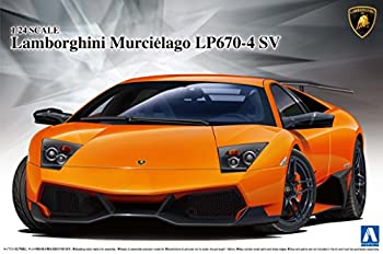 【未使用】【中古】青島文化教材社 1/24 スーパーカーシリーズ No.9 ランボルギーニ ムルシエラゴ LP670-4 SV プラモデル