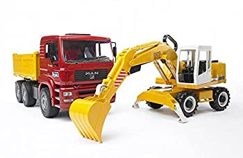 【中古-非常に良い】ブルーダー MAN トラック&LHショベル BR02751