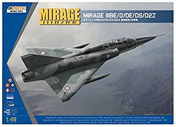 【中古-非常に良い】キネティック 1/48 ミラージュ3 BE/D/DE/DS/D2Z 複座練習/攻撃機 プラモデル KNE48054