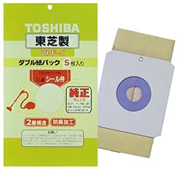 【未使用】【中古】東芝 シール弁付ダブル紙パックフィルター 純正 掃除機 クリーナー用 VPF-6｜ムジカ＆フェリーチェ店