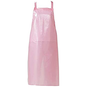 【未使用】【中古】ジャブエプロン 胸当タイプ ピンク E1501-4