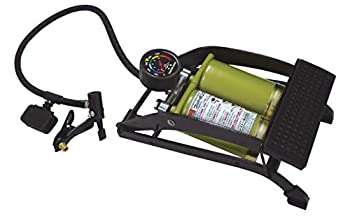 【中古-非常に良い】エマーソン ガレージ用品 空気入れ フットポンプダブル EM-550 新SG規格適合品 付属アダプター(自転車用・ゴムボール用・レジャー用)