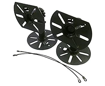 【中古】MAKINOSD スピーカー用 天吊り 壁掛け 取付 金具 2個セット （1ペア） 汎用 取り付け金具