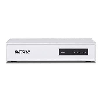 【中古-非常に良い】BUFFALO 10/100Mbps対応 金属筺体 電源内蔵 5ポート ホワイト スイッチングハブ LSW4-TX-5NS/WHD｜ムジカ＆フェリーチェ店
