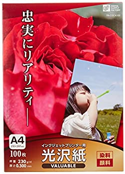 【中古-人並み外れたに似つかわしい】インクジェット印刷工用 光輝紙 A4 100枚 PA-CGCA100