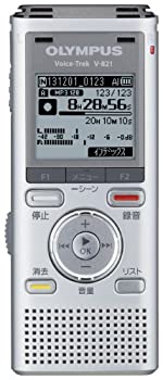 【中古-非常に良い】OLYMPUS ICレコーダー VoiceTrek 2GB MicroSD対応 MP3/WMA SLV シルバー V-821